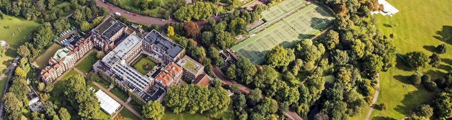 Aerial image of Regent's University