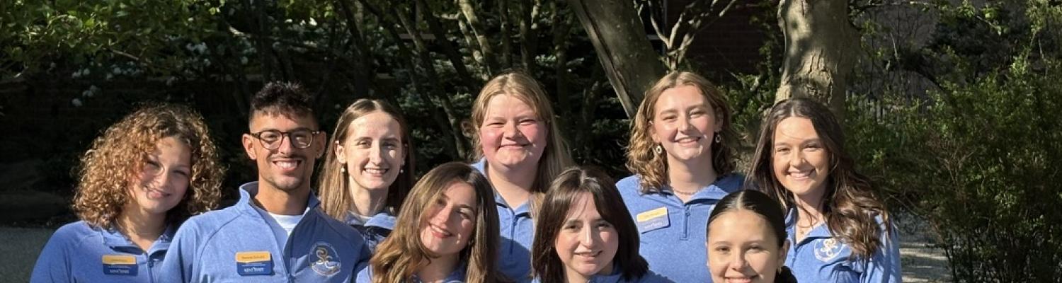 Group photo of all members of SRC for the fall of 2026, smiling together