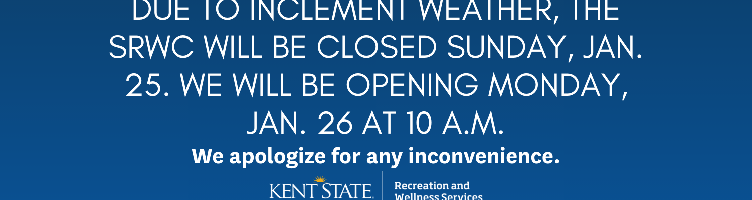 SRWC Closure 1/25, Opening 10 a.m. 1/26