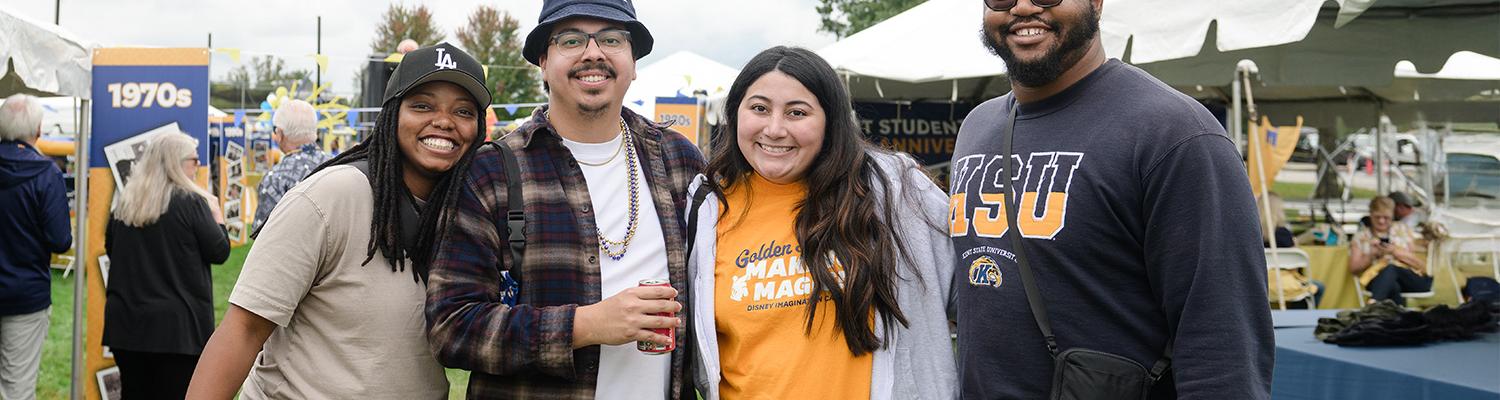 Alumni attend an event 
