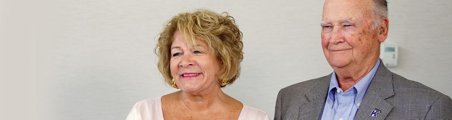 Catherine Hackney, ’76, and Jim Hackney