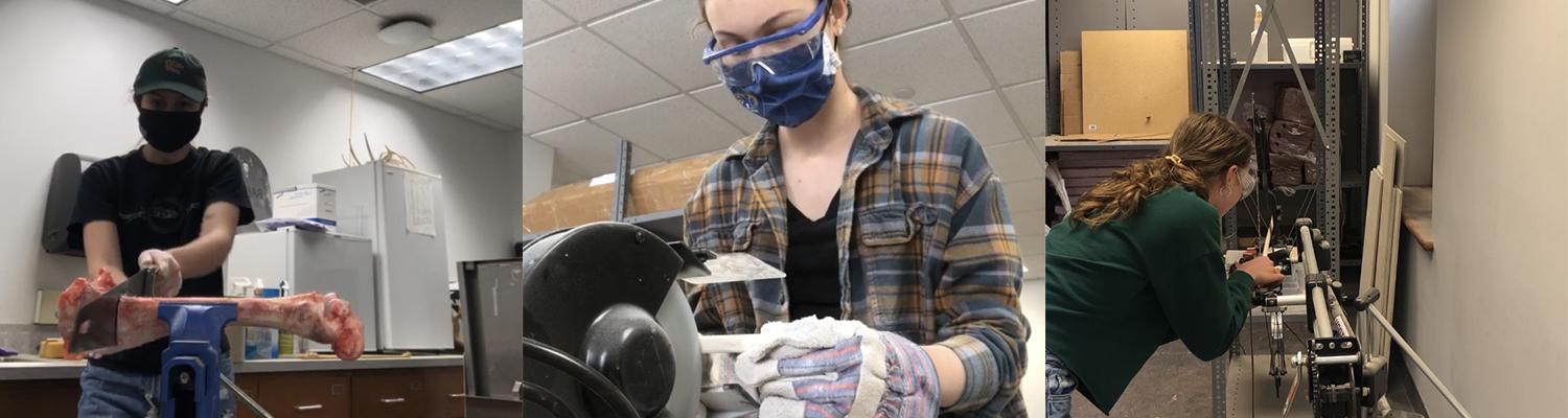 Grace Conrad made projectile points out of cow femur bones, similar to the Clovis technology. 