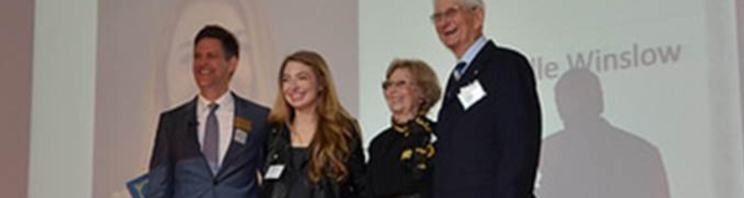 Pictured at left are Dr. Geneva M. Damron and Dr. O. Rex Damron