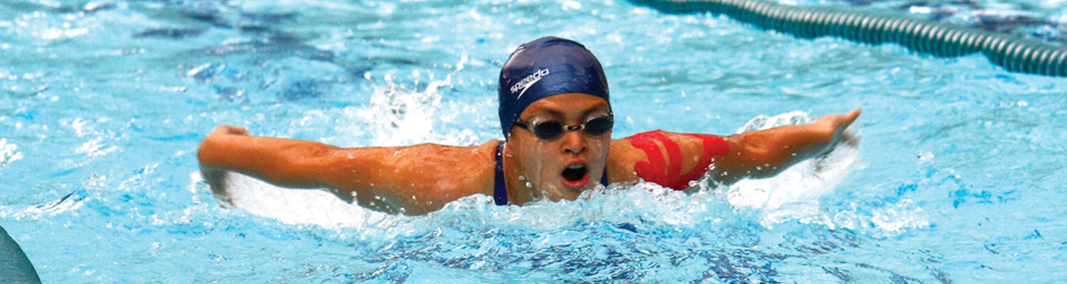 youth swimming butterfly stroke