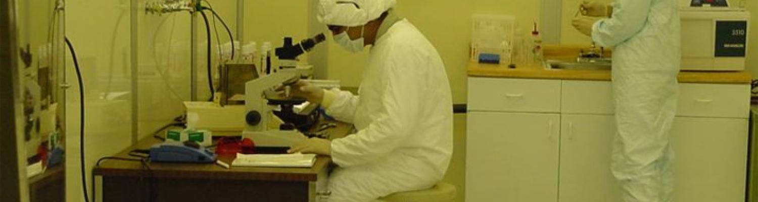 Using clean room to prepare a prototype flexible liquid crystal device using the Phase Separated Composite Film method invented in the KSU Physics Department.