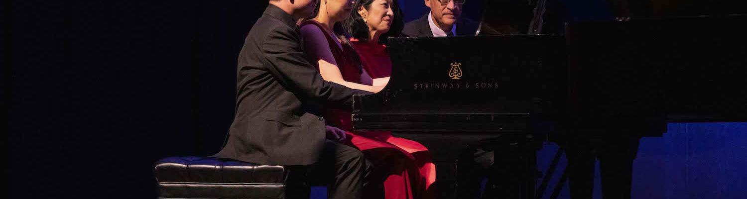 Piano faculty performing