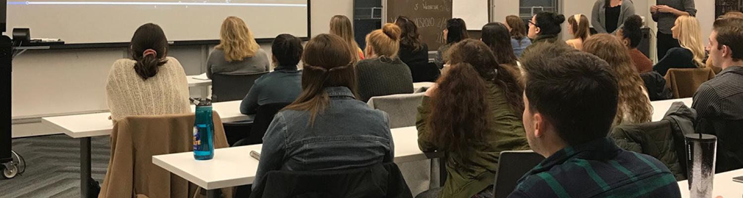 Students in Abecrombie & Fitch internship workshop