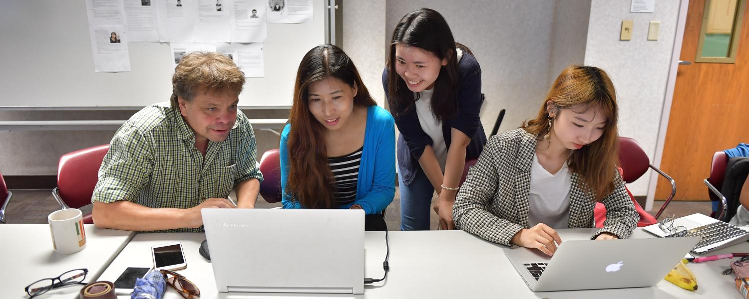 Professor with Students 