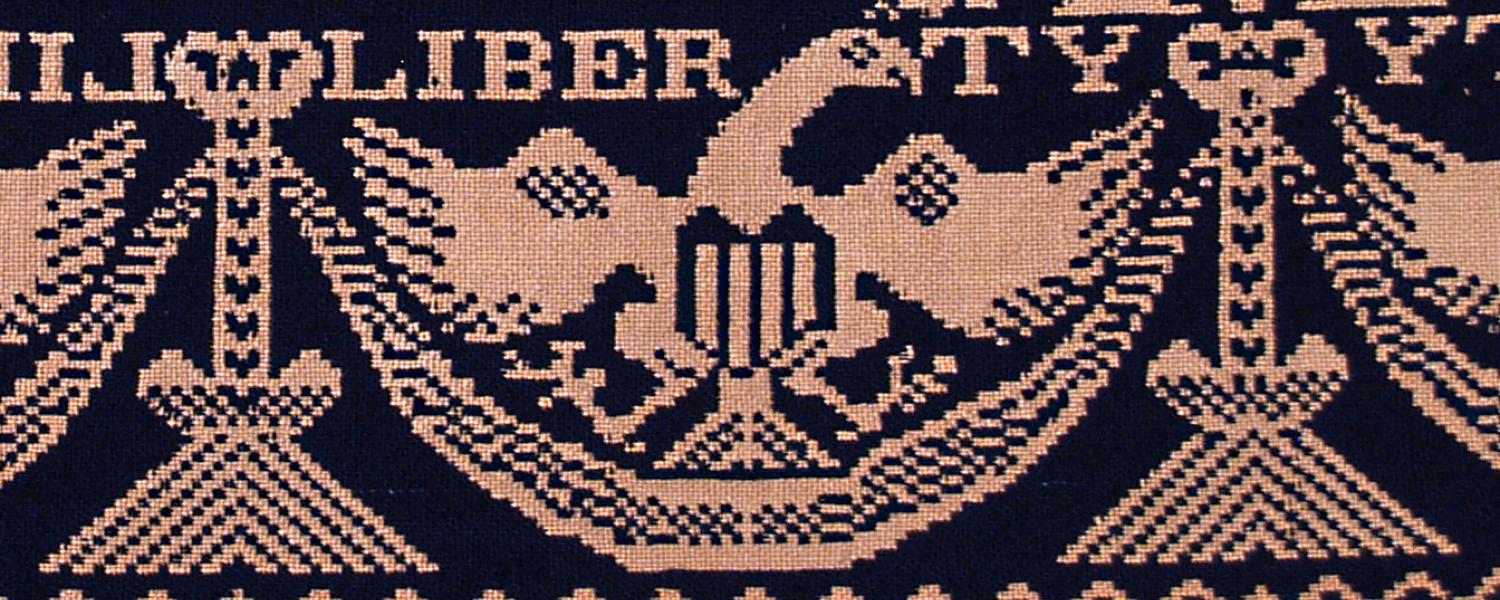 Liberty and Eagle on Coverlet