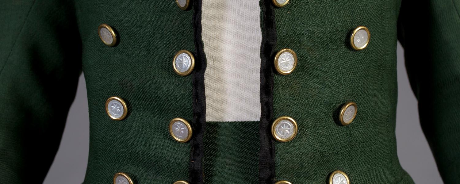 KSU Museum, Green Coat with Silver Buttons