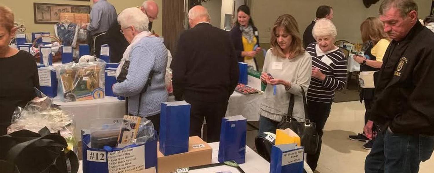 Members of the Lake County Alumni group gather at their annual pasta dinner