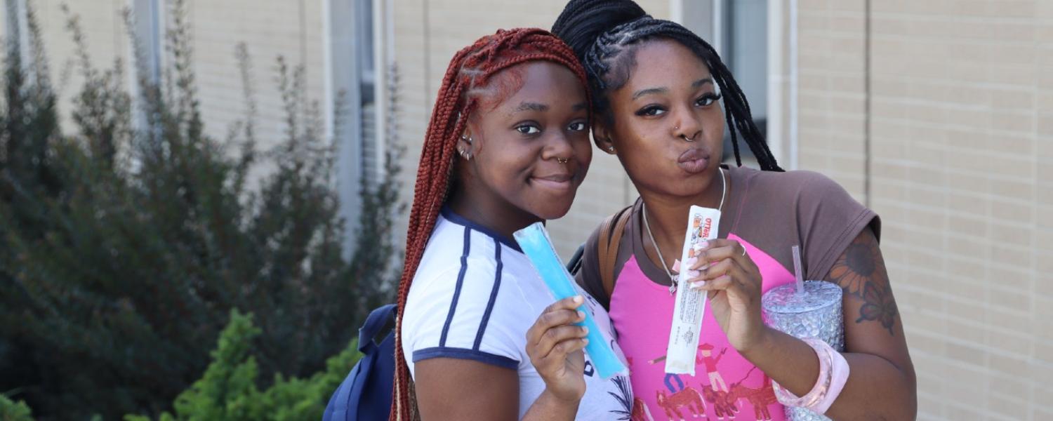 EHS popsicle welcome for students