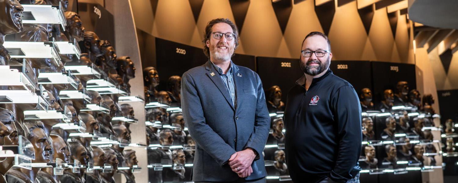Jon Kendle and Ben Ankrum at the Pro Football Hall of Fame