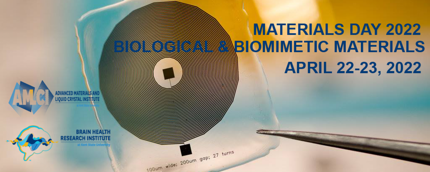 Materials Day 2022: Biological and Biomimetic Materials Horizontal flier