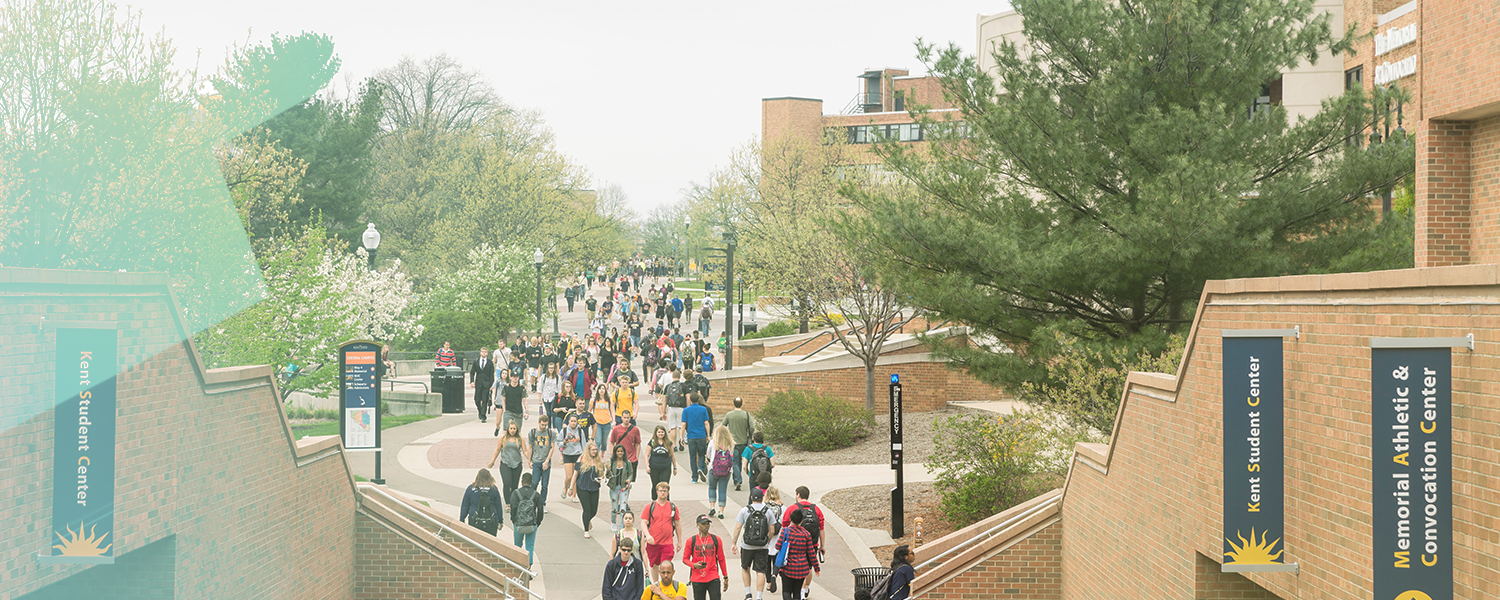 Students walking down the Esplanade 