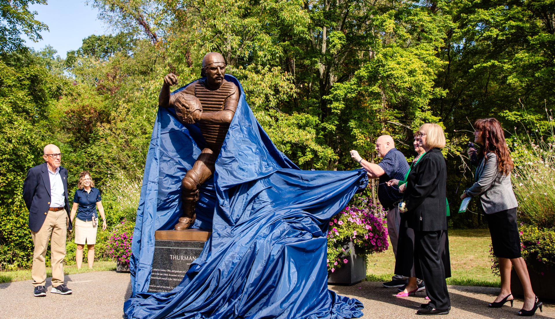 Thurman Munson statue unveiling