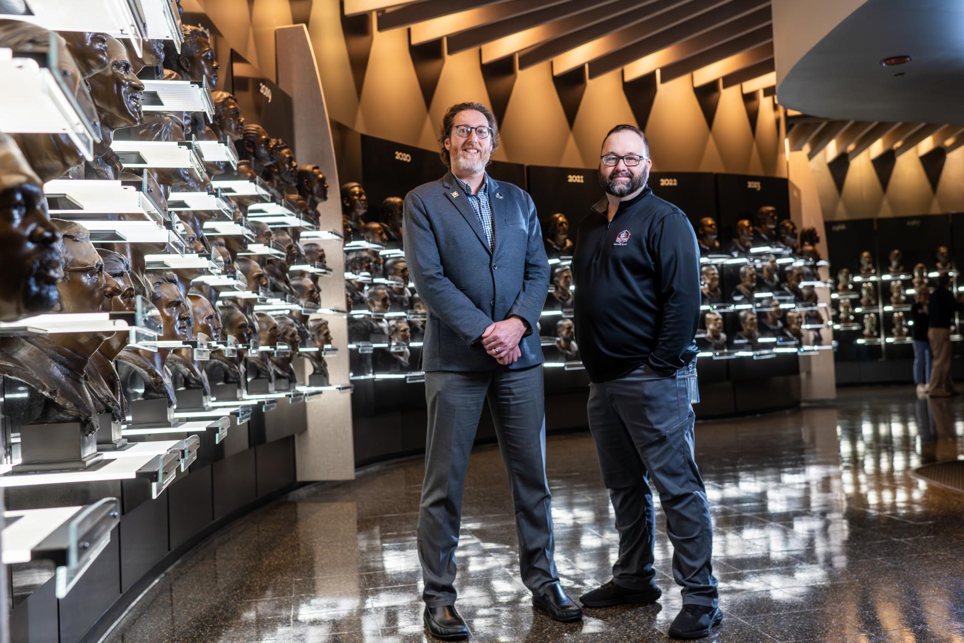 Jon Kendle and Ben Ankrum at Pro Football Hall of Fame