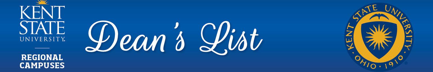 Regional Campuse Dean's List banner