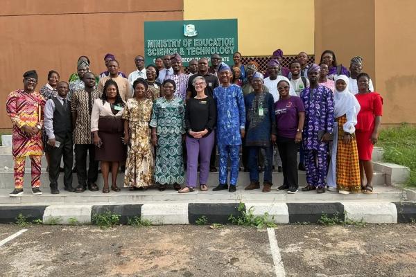Amanda Johnson, director of the Gerald H. Read Center for International and Intercultural Education recently spent a week in Nigeria, helping to train teachers.