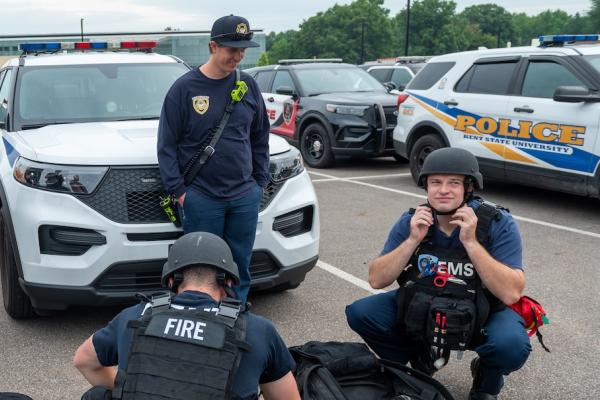 Kent State Police 2024 police prepare for training