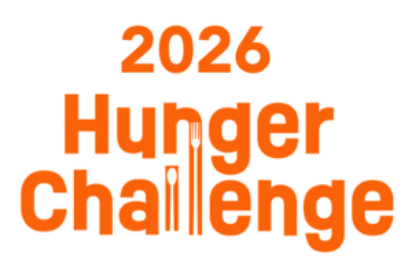 Orange text that reads "2026 Hunger Challenge."