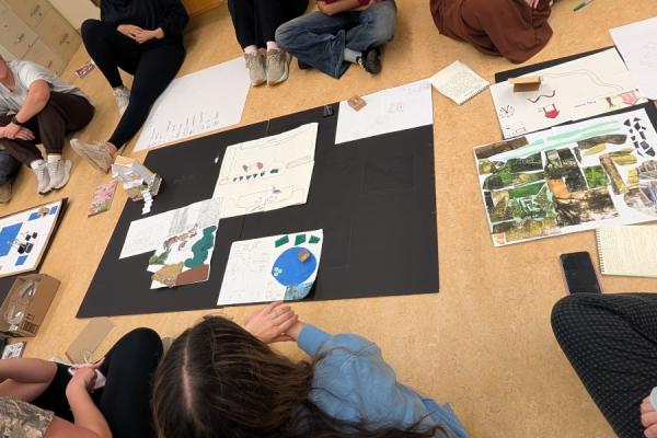 Kent States students develop maps during geography lesson