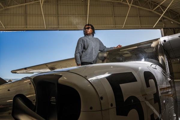 Ashanti Mallit is a junior in Kent State's professional pilot program.