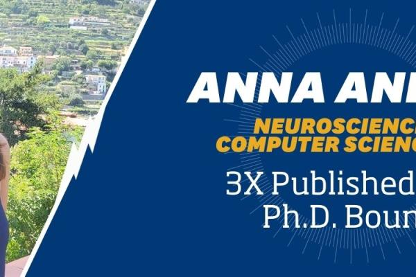 Anna Anello, Neuroscience and Computer Science 2024, 3X published and Ph.D bound