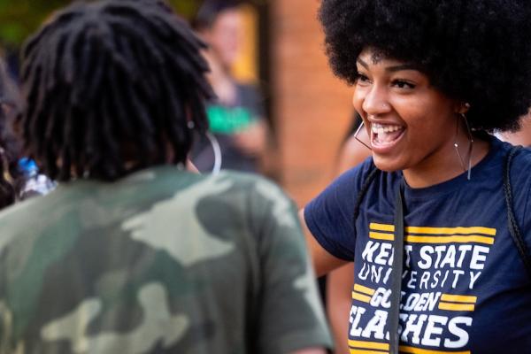 Students enjoying campus life