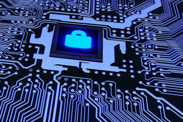 Cybersecurity modern graphic