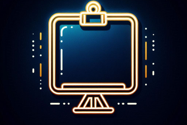 blue and gold whiteboard neon