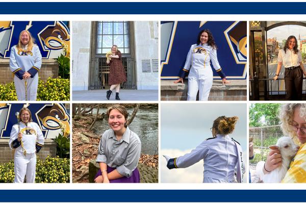 Kent State Marching Band 2025 Drum majors Flash Focus banner