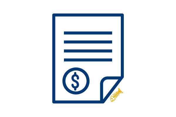 Fraudulent Invoice Scam icon.