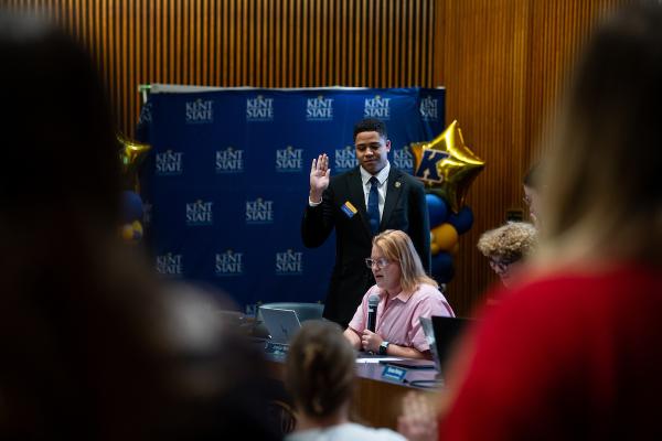 Ivory Kendrick is proud of his accomplishments at USG president. 