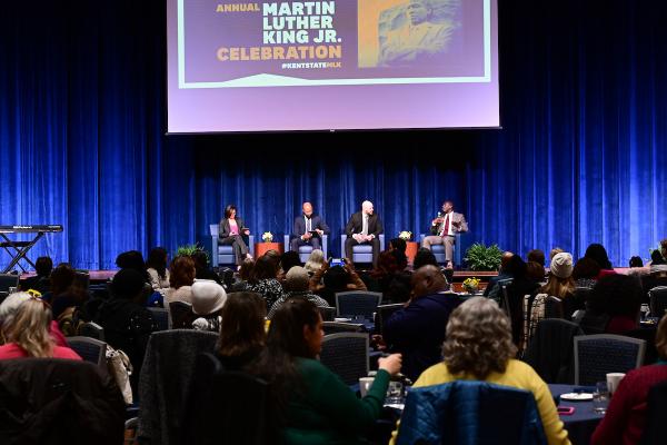Kent State's Martin Luther King Jr. commemoration included a panel discussion entitled “Keeping Joy, Faith and ‘The Dream’ Alive in Uncertain Times” 
