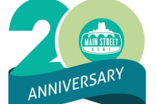 Main Street Kent 20-year logo