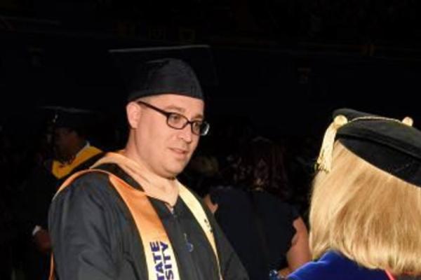 Matthew Crocker at 2026 graduation