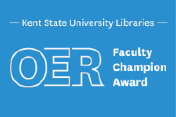 OER Faculty Champion Award logo.