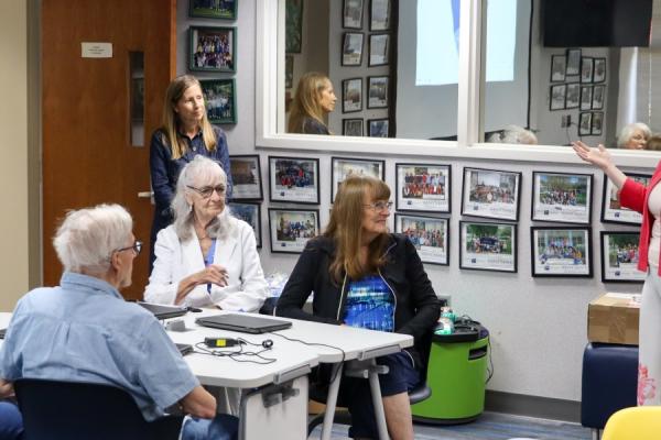 Alicia Crowe speaks to Portage County Retired Teachers