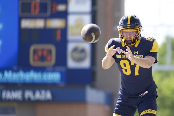 Australian first-year punter Jake Stoeckel 