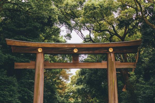 Wooden shrine in Tokyo