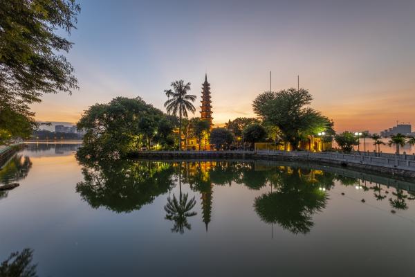 Pagoda in Hanoi Vietnam