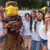 Best Buddies members take photo with Flash at blastoff