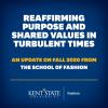 Reaffirming purpose and shared values in turbulent times