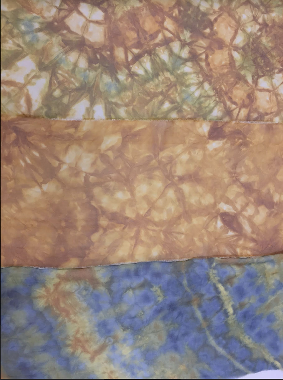 Felted and dyed textiles