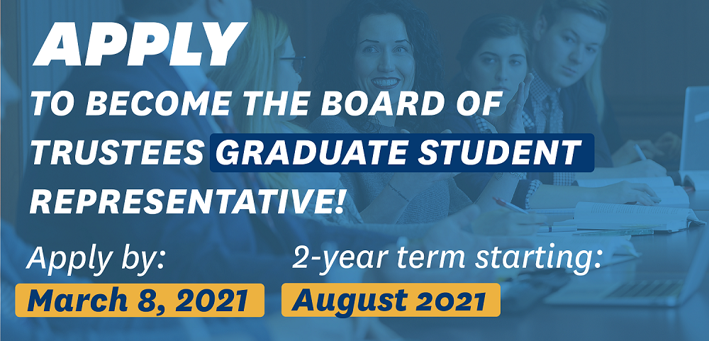 Apply to become the graduate student trustee